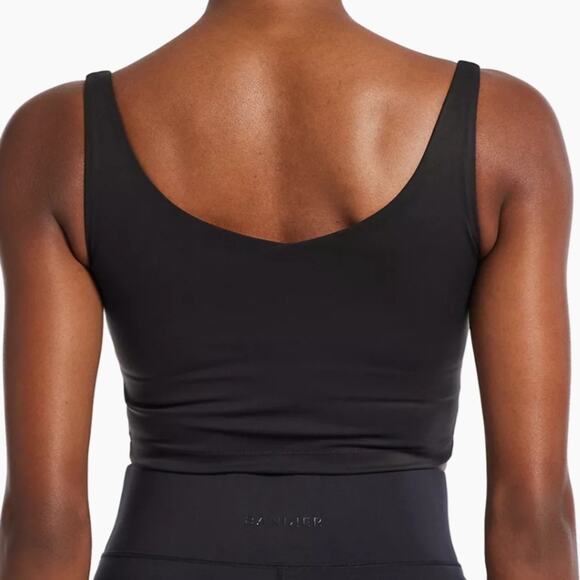 Bandier V-Neck Tempo Active Crop Tank Sports Bra - Picture 2 of 7